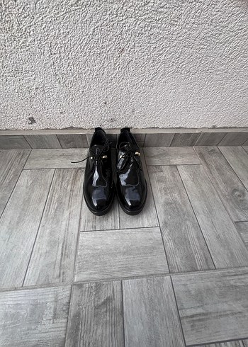 Siyah Rugan Kadın Oxford Stiletto Miss F marka (Flodan alındı) - Görsel 3