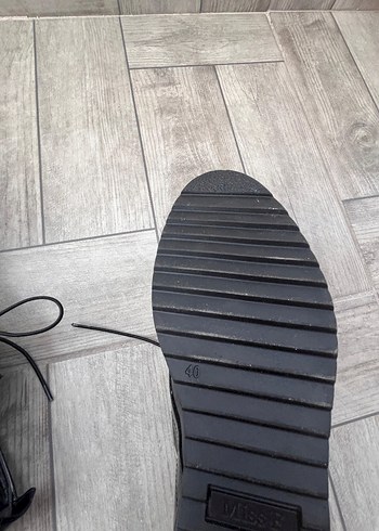 Siyah Rugan Kadın Oxford Stiletto Miss F marka (Flodan alındı) - Görsel 4