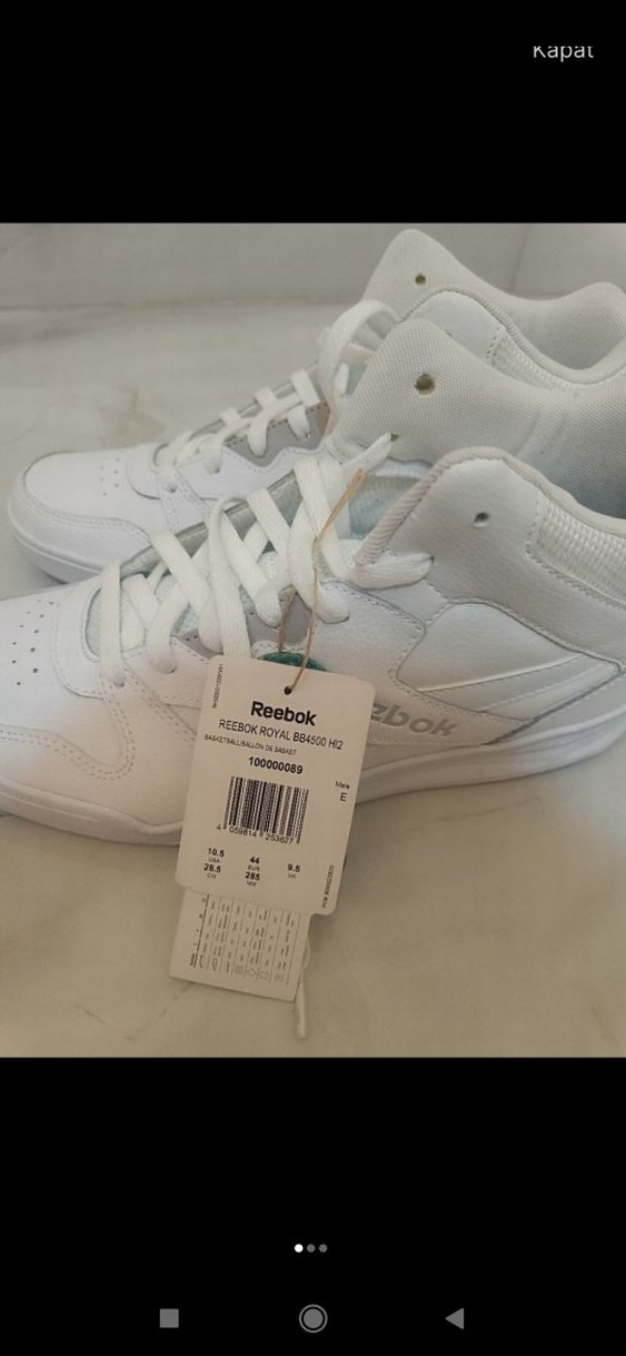 Beyaz erkek Spor Ayakkabı 44 Numara - Görsel 2
