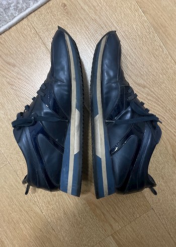 İnci Lacivert Deri Ayakkabı - Görsel 2