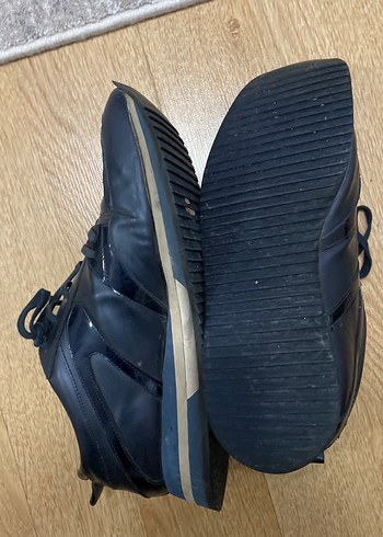 İnci Lacivert Deri Ayakkabı - Görsel 3