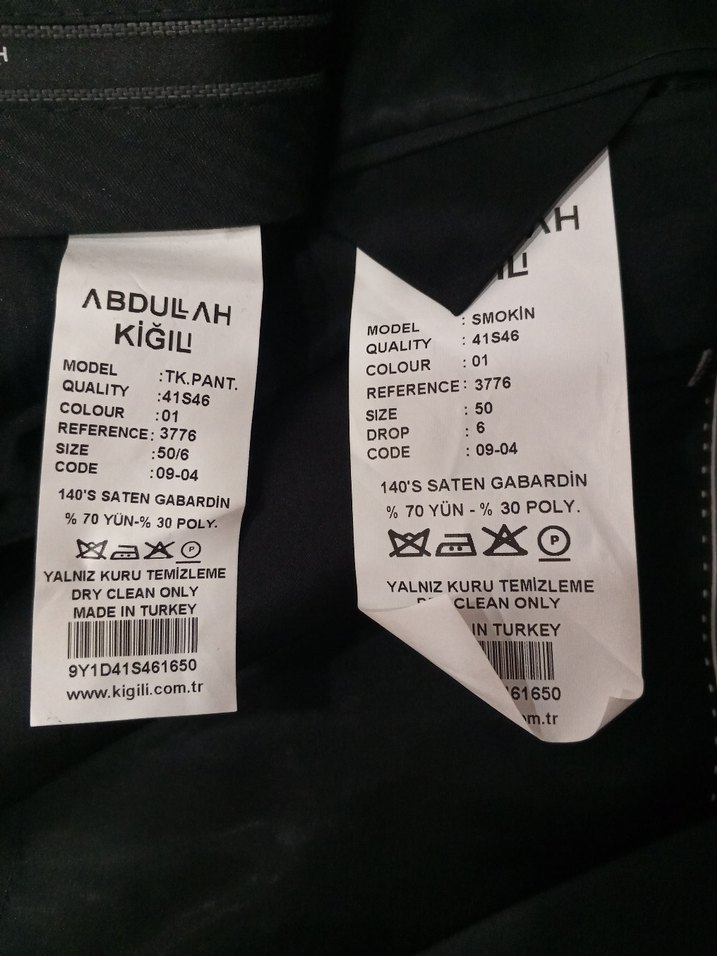 Abdullah Kığılı Erkek Siyah Smokin Takım Elbise - Görsel 5