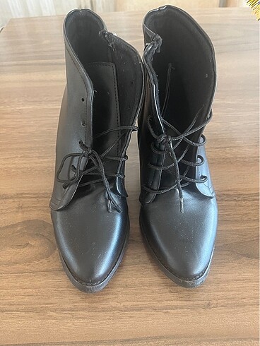 Deri siyah bot - Görsel 2