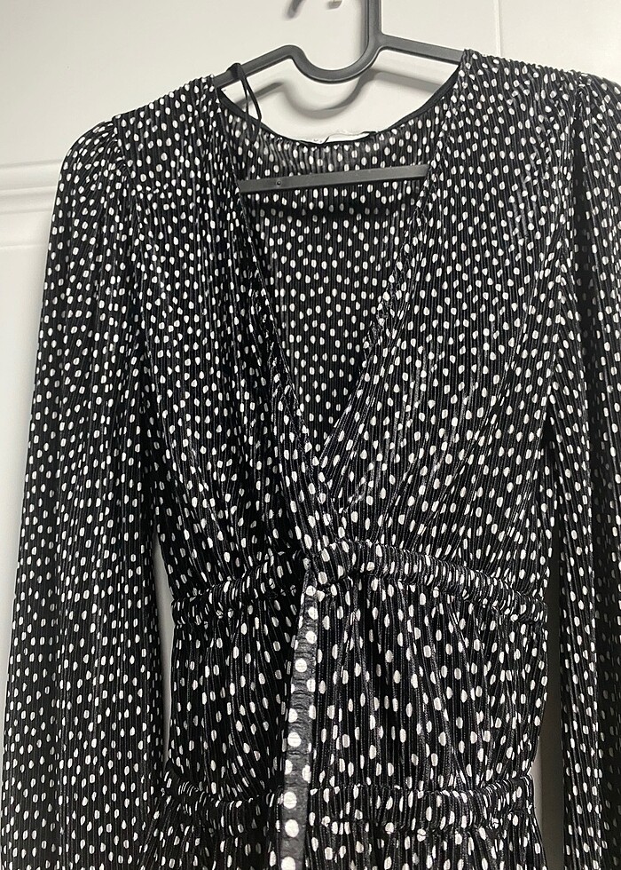 Zara puantiyeli bluz - Görsel 3