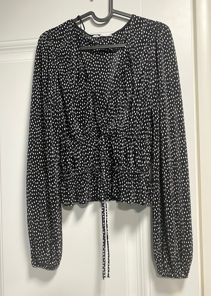 Zara puantiyeli bluz - Görsel 5