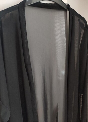 Tül kimono sabahlık 