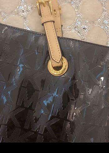 Michael Kors Michael Kors Siyah Deri Yılan Desenli Çanta