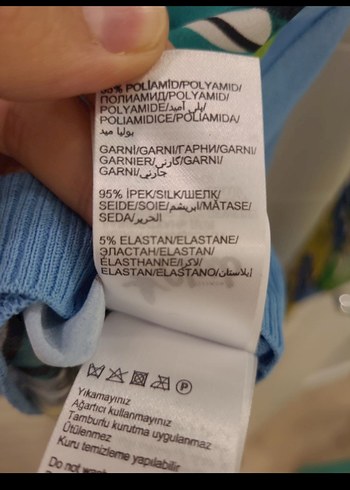 s Beden Beymen Botanik Desen Ipekli Bluz