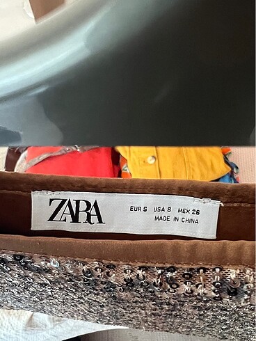 s Beden Zara Leopar Pullu etek