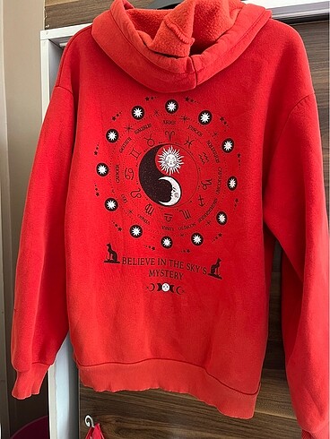 s Beden Koton Kirmizi Sweatshirt