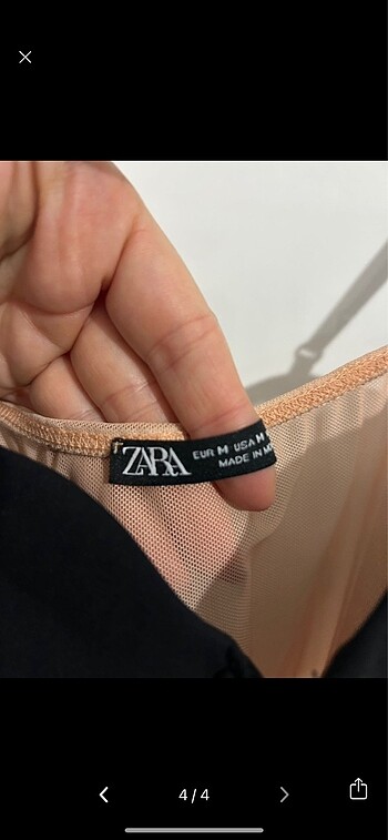 m Beden Zara transparan body
