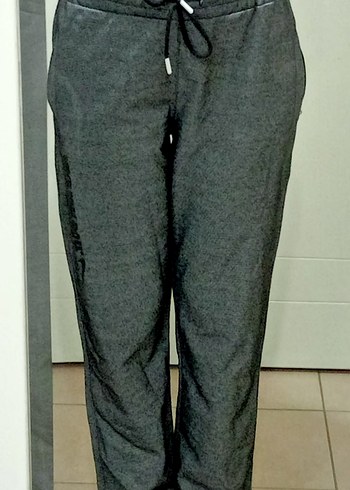 Gri Rahat Kesim Fermuarlı Kadın Eşofman - Görsel 2