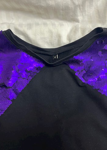 Pul Payetli Kadın Sweatshirt - Görsel 2