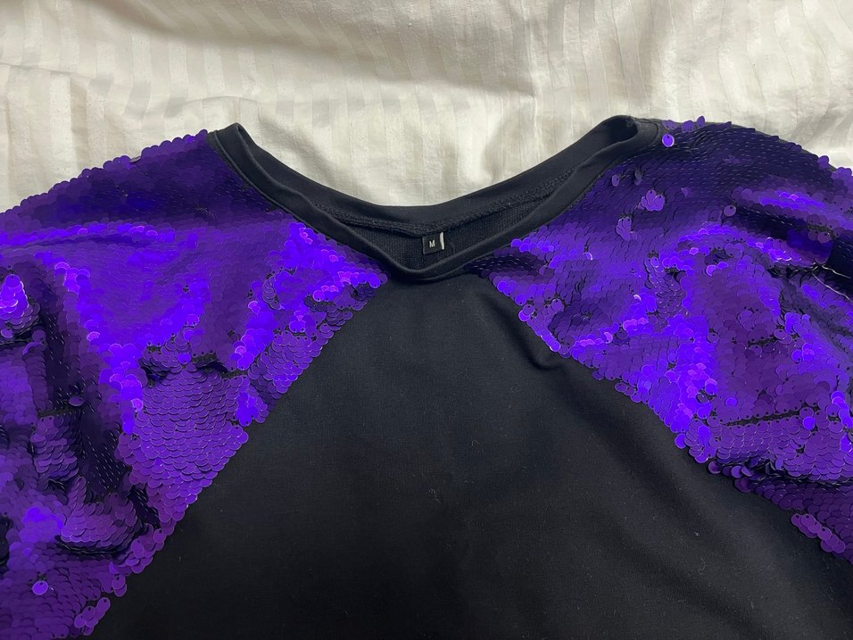 Pul Payetli Kadın Sweatshirt - Görsel 2