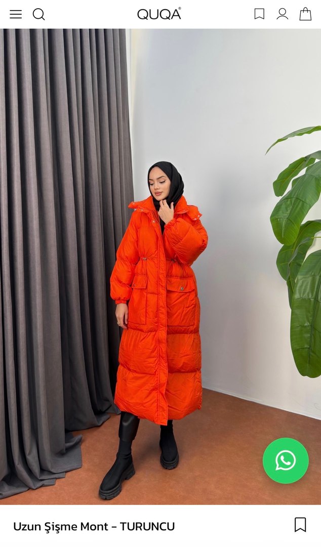 Quqa Marka Uzun Şişme Mont - Görsel 2
