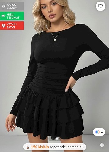 Trendyol & Milla Siyah Mini Elbise