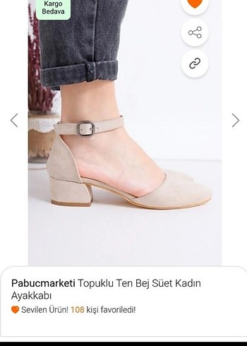 Bej Süet Topuklu Kadın Ayakkabı
