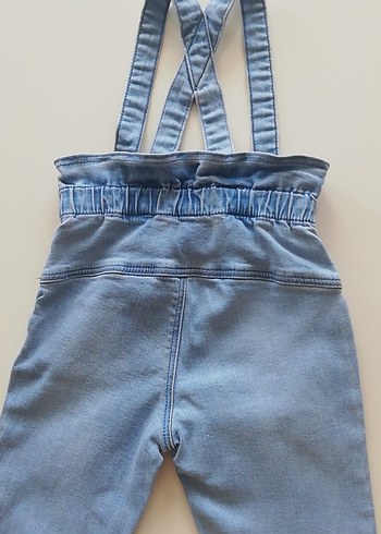 18-24 Ay Beden mavi Renk Kız çocuk medium rodeo jeans salopet