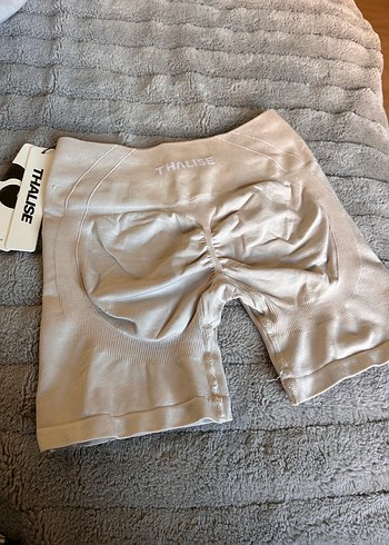 THALİSE Bej Mini Spor Tayt - Acid Scrunch - Görsel 2