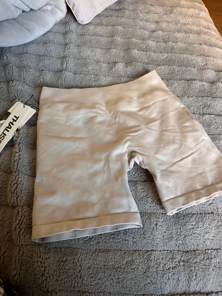 THALİSE Bej Mini Spor Tayt - Acid Scrunch - Görsel 3