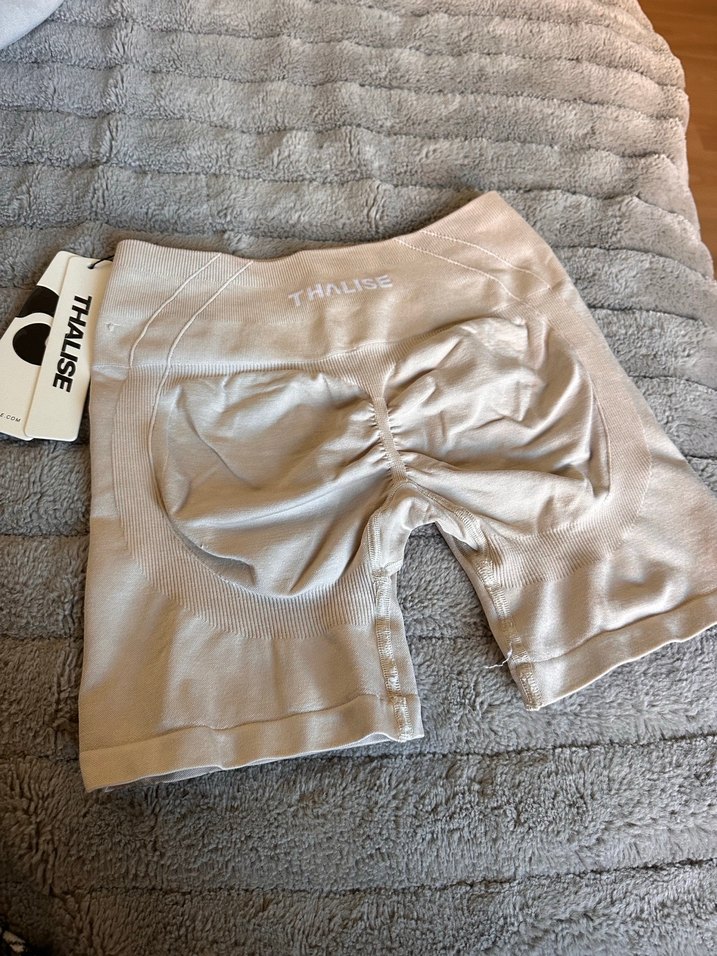 THALİSE Bej Mini Spor Tayt - Acid Scrunch - Görsel 2