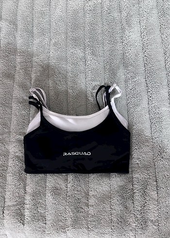 RASQUAD Proluxe layered spor bra - siyah - Görsel 2