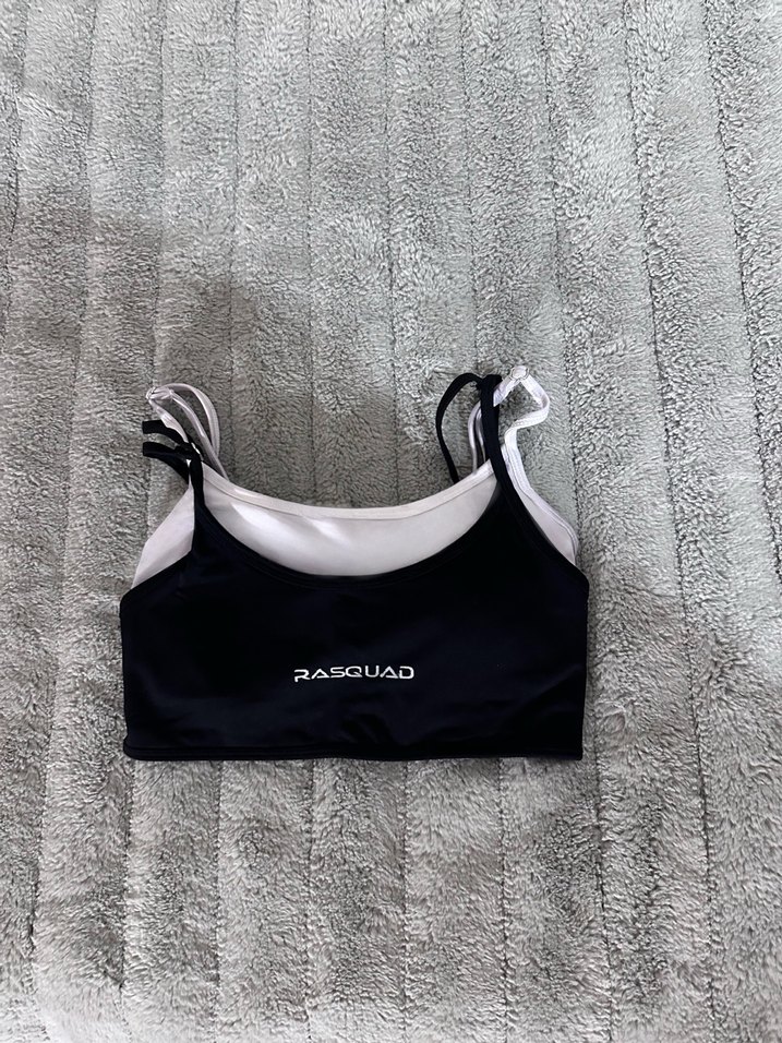 RASQUAD Proluxe layered spor bra - siyah - Görsel 2