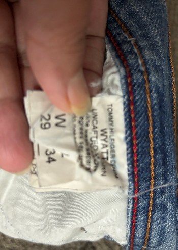 Erkek  mavi Bol Kesim Düğmeli Kot Pantolon - Görsel 3