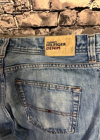 Erkek  mavi Bol Kesim Düğmeli Kot Pantolon - Görsel 5