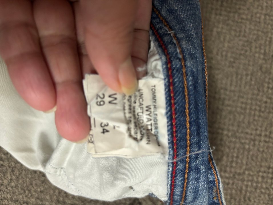 Erkek  mavi Bol Kesim Düğmeli Kot Pantolon - Görsel 3