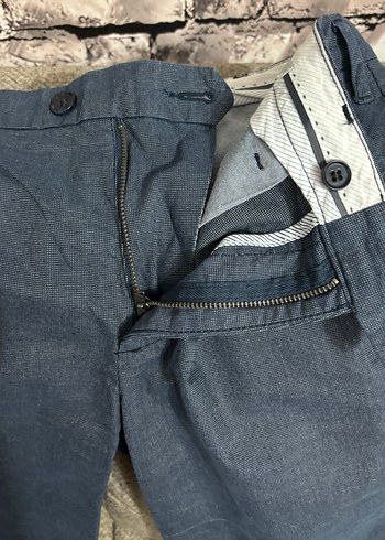 Erkek Mavi Denim Kemerli Pantolon - Görsel 3