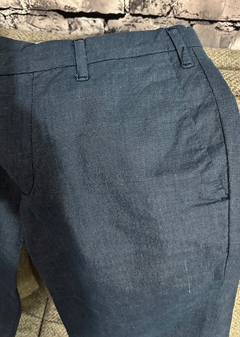 Erkek Mavi Denim Kemerli Pantolon - Görsel 2