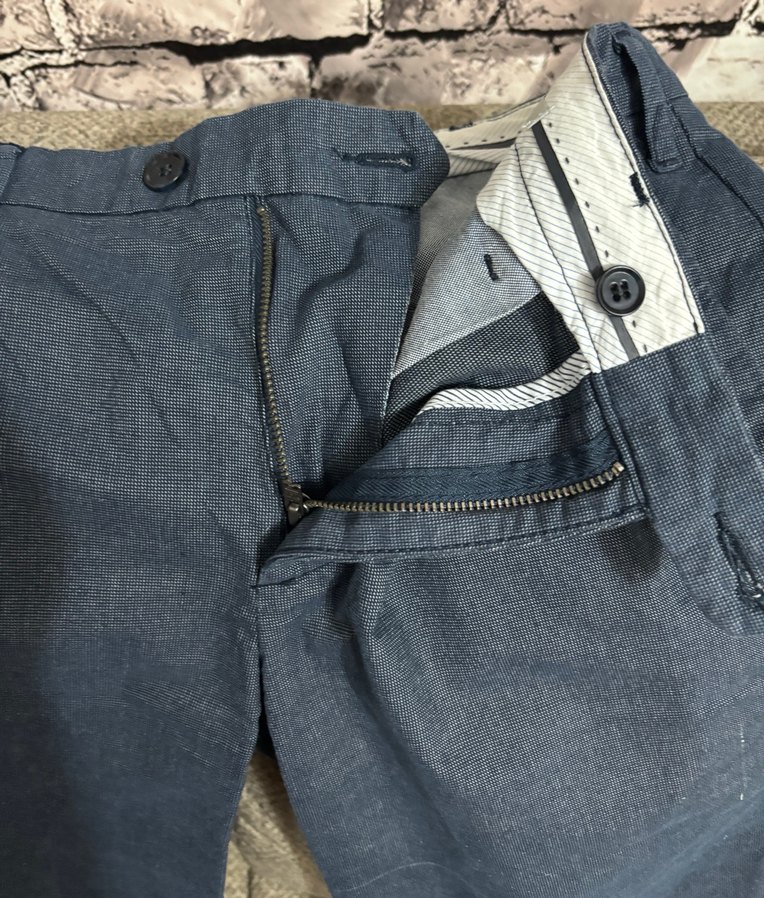 Erkek Mavi Denim Kemerli Pantolon - Görsel 3
