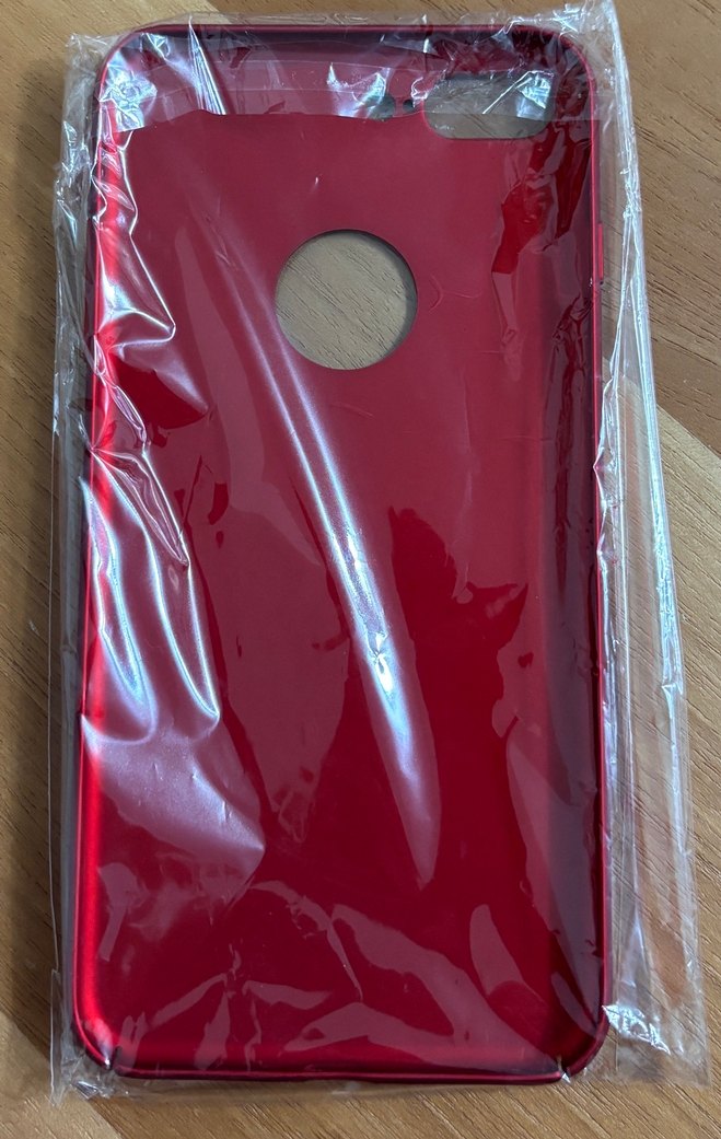 Parlak Kırmızı Biker Telefon Kılıfı İPhone 7 Plus - Görsel 2