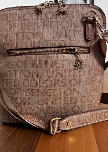 Kahverengi Deri Baskılı Kadın Çapraz Çanta - Görsel 6