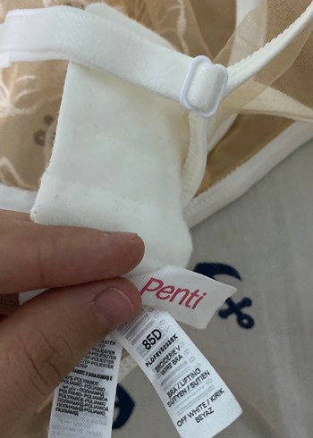 Penti İşlemeli Beyaz Bohem Parisian Sütyen