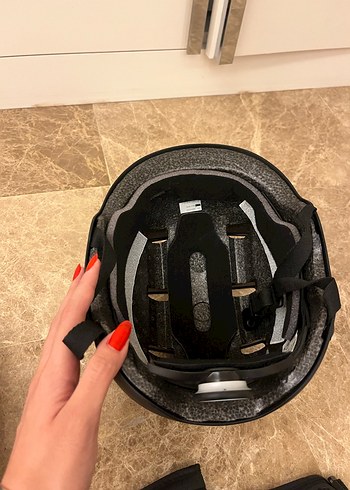 Kaykay Seti ve Koruyucu Ekipmanlar Mavi Desenli - Görsel 3