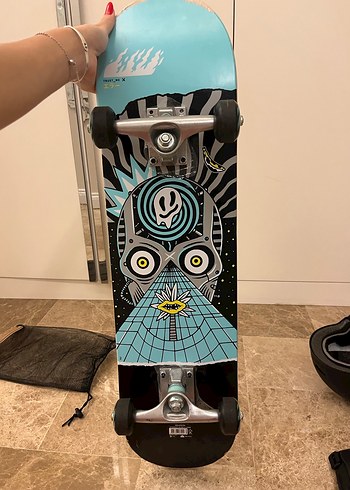 Kaykay Seti ve Koruyucu Ekipmanlar Mavi Desenli - Görsel 5