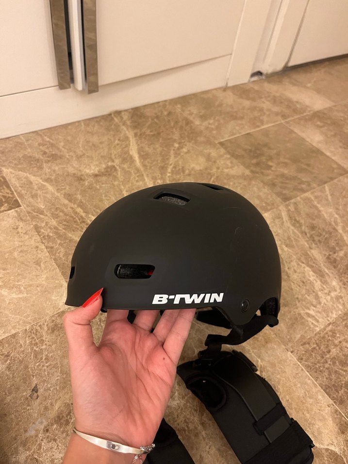 Kaykay Seti ve Koruyucu Ekipmanlar Mavi Desenli - Görsel 2