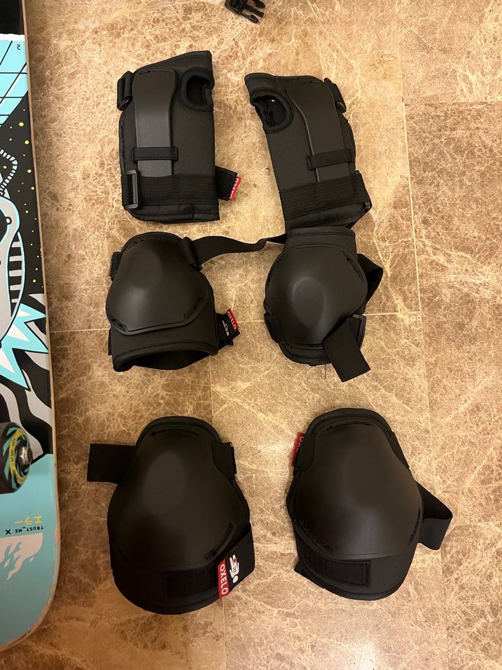 Kaykay Seti ve Koruyucu Ekipmanlar Mavi Desenli - Görsel 4