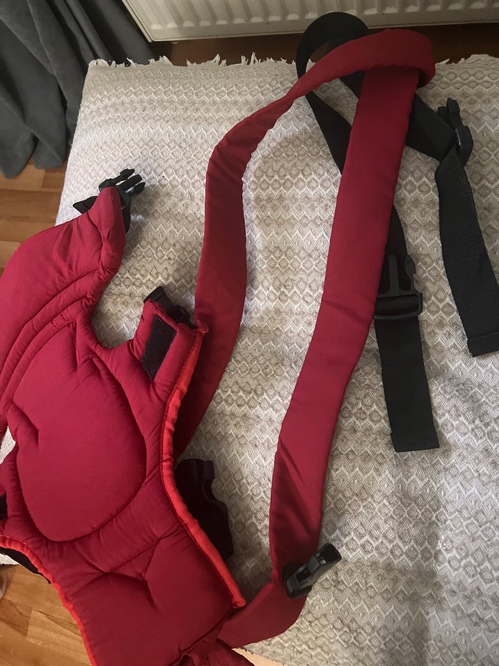 Koyu Kırmızı babyCo Bebek Taşıyıcı - Görsel 2