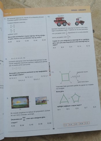 Problemlerin İlacı - Tamamı Çözümlü Testler Kitabı