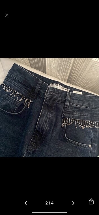 Koton KOTON metal püskül detaylı jean