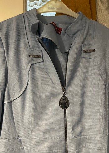 Gri Uzun Kadın Feraceli - Görsel 2