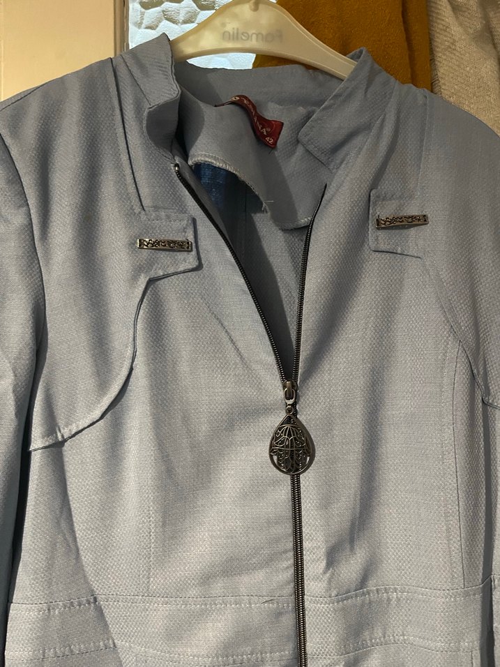 Gri Uzun Kadın Feraceli - Görsel 2