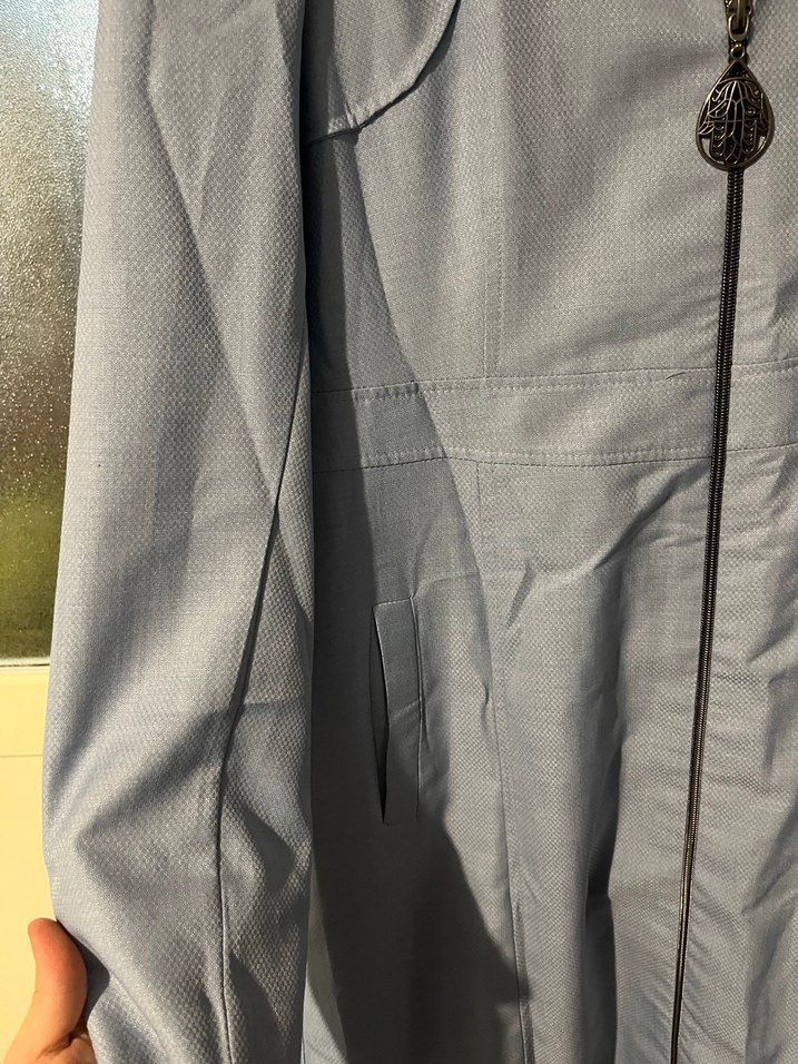 Gri Uzun Kadın Feraceli - Görsel 3