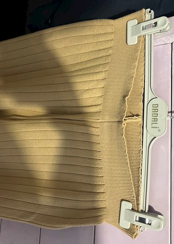 Bej Kadın Piliseli Triko Pantolon - Görsel 4