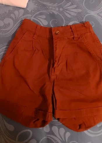 Diğer Kemerli Erkek Çocuk Rahat Kesim Kahverengi Şort