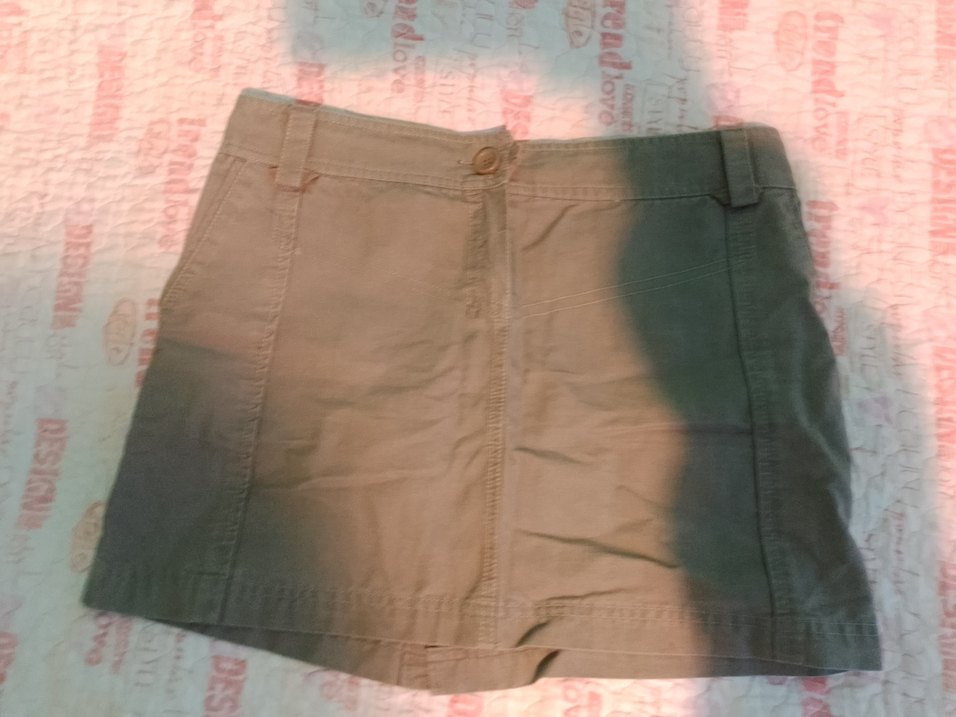 Düğmeli Bej Midi Kadın Etek - Görsel 2