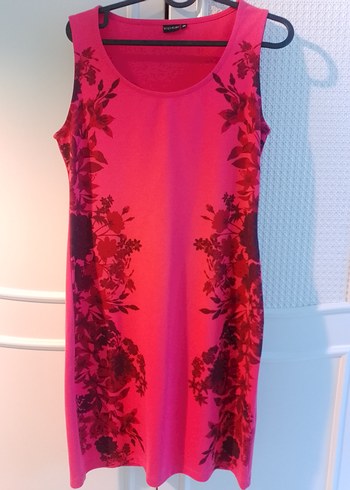 Pembe Çiçek Desenli Hamile Elbisesi - Görsel 2